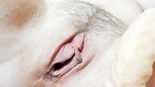 Long Vibrator fucking cunt