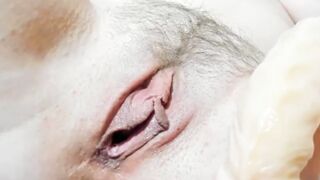 Long Vibrator fucking cunt