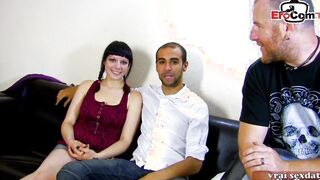 French bimbos next door try amateur casting