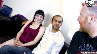 French bimbos next door try amateur casting