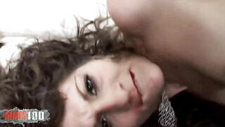 Alys Rebel slim dark haired deep throat butt nailed