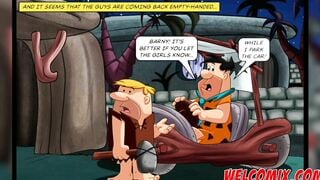 Swapping wives at the dinner - The Flintstoons Tittle 01