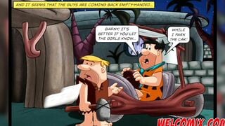 Swapping wives at the dinner - The Flintstoons Tittle 01