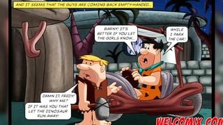 Swapping wives at the dinner - The Flintstoons Tittle 01