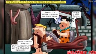 Swapping wives at the dinner - The Flintstoons Tittle 01