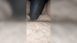 Bbw squirts all over toy and orgasms