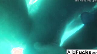Underwater concealed camera lesbo fun with Alix & Jenna