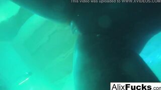 Underwater concealed camera lesbo fun with Alix & Jenna