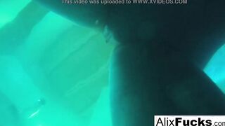 Underwater concealed camera lesbo fun with Alix & Jenna