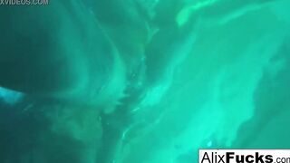 Underwater concealed camera lesbo fun with Alix & Jenna