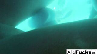 Underwater concealed camera lesbo fun with Alix & Jenna
