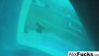 Underwater concealed camera lesbo fun with Alix & Jenna