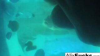 Underwater concealed camera lesbo fun with Alix & Jenna