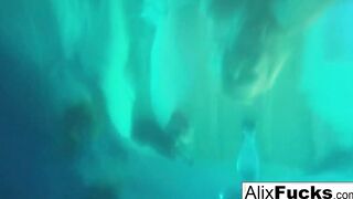 Underwater concealed camera lesbo fun with Alix & Jenna