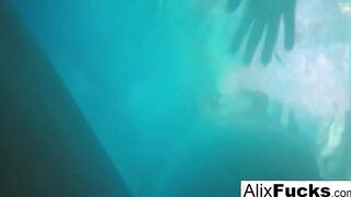 Underwater concealed camera lesbo fun with Alix & Jenna