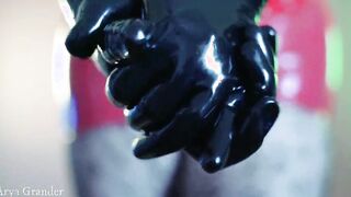 Hottie rubber pvc gloves