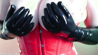 Hottie rubber pvc gloves
