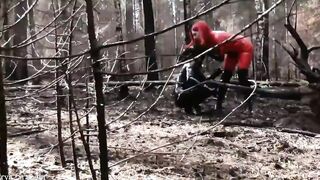 pvc pvc bondage film with bondage lovers