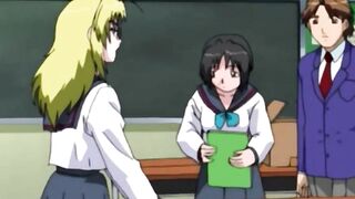 Forbidden Hentai Frenzy Innocent Lesbian Teens Hide Out to Savor Deep Throats