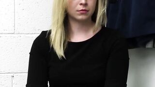 The Unsatisfying Look of an Angry Shoplifter (Krissi Knight). A shoplifting thief is caught by police..