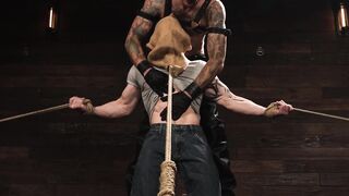 "Christian Wildes Dominates Bondage Submissive With Rope And Electric Shock"