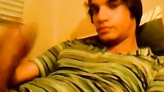 18yo homo Tristan Hollister tugs big dick before cumshot