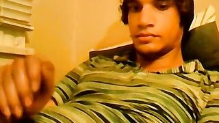 18yo homo Tristan Hollister tugs big dick before cumshot