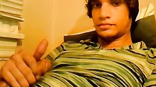 18yo homo Tristan Hollister tugs big dick before cumshot