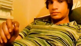 18yo homo Tristan Hollister tugs big dick before cumshot