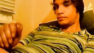 18yo homo Tristan Hollister tugs big dick before cumshot