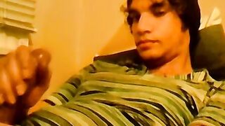 18yo homo Tristan Hollister tugs big dick before cumshot