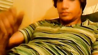 18yo homo Tristan Hollister tugs big dick before cumshot