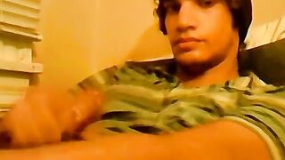 18yo homo Tristan Hollister tugs big dick before cumshot
