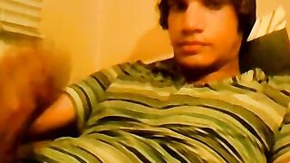 18yo homo Tristan Hollister tugs big dick before cumshot