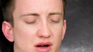 BoyObsession.com - Inked cutie shoves gigantic toy deep inside his asshole and mastur