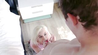 "Petites & Big-Dicks: Blondie Babe Kiara Cole's Intense Ride"