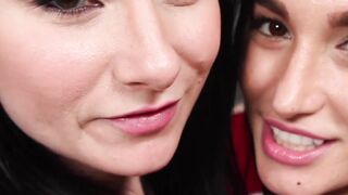 "Babes #1 &2 Get Facial Blast in Threesome Orgy"