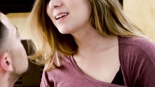 "Petite Teen Enjoys A Giant-Sized Dick In Her First Time"