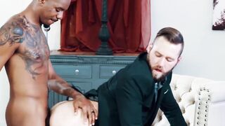 "Black Hunk & White Babe - Interracial Passion Explodes"