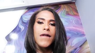 Devoted Perversion Brunette Shemale Rayra Spanick Initiates Hardcore Ass Fucking