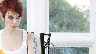 "Sensual Blonde Teen Explores Her Passion For Oral Sex"