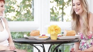 "Sensual Blonde Teen Explores Her Passion For Oral Sex"