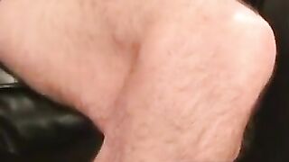 Old Man's Intense Masturbation Session After Smoking Break