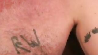 Old Man's Intense Masturbation Session After Smoking Break