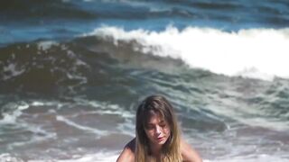 "Teeny Beach Bunnies - Sexy Blonde Seductresses Unleash Passion"