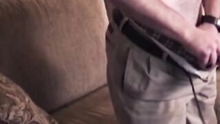 "Hair-Raising Solo Masturbation - Muscular Bear Stripped Down"