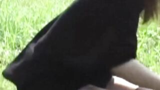 Sultry Seductress Unleashed Blonde Bombshell Teases in Mini Skirt and Lacy Thong