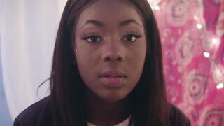 "Sexy Ebony Babe Gets A Deep Ride From Huge Black Dick"