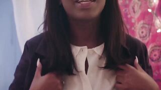 "Sexy Ebony Babe Gets A Deep Ride From Huge Black Dick"