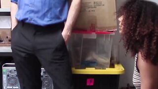 "Sexy Cop Interrogates & Deep-Thrills Shoplifter For Stolen Goods"